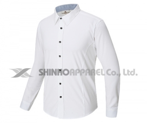 SHN-125ㅣ백색 스판 남방 셔츠