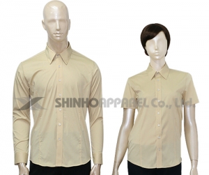 SHN-0272ㅣ노랑 스판 남방 셔츠