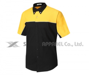SHN-905ㅣ검정/노랑 남방 셔츠
