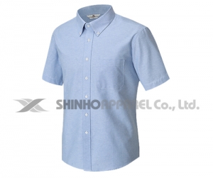 SHN-13 ㅣ블루 옥스포드 남방 셔츠